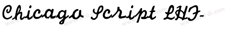 Chicago Script LHF字体转换